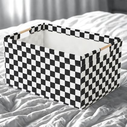 Imagem de Cesto Armazenamento Decoração Roupa Com Alça