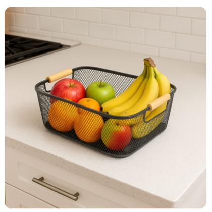 Imagem de Cesto Arramado Organizadora de Armario Fruteira Porta Trecos