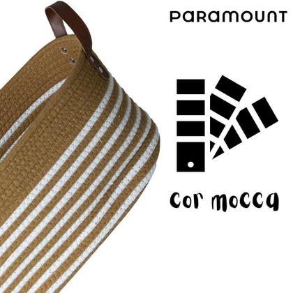 Imagem de Cesto De Algodão Com Alça Cor Mocca 41X25 Paramount