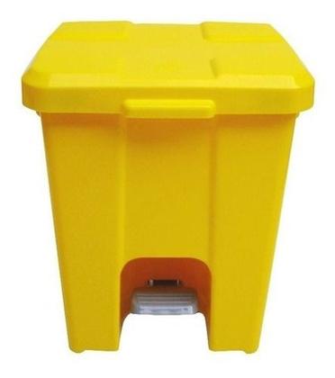 Imagem de Cesto De Lixeira Quadrada Plastica Com Pedal 15 Litros