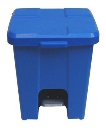 Imagem de Cesto De Lixeira Quadrada Plástica Com Pedal 15L Branco