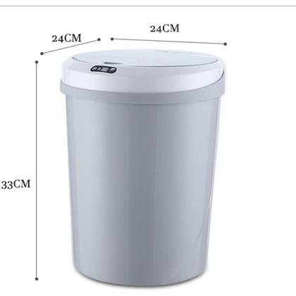 Imagem de Cesto de lixo automático 9l azul com sensor touch inteligente para cozinha