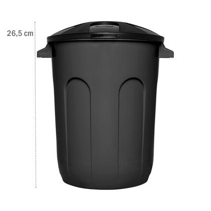 Imagem de Cesto De Lixo Com Tampa 10 Litros Preto Eco Nature - Jaguar