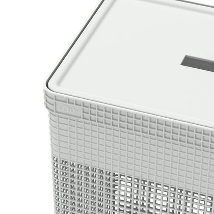 Imagem de Cesto de Roupa com Tampa Roupeiro Brinquedos Grid 49 Litros CG450