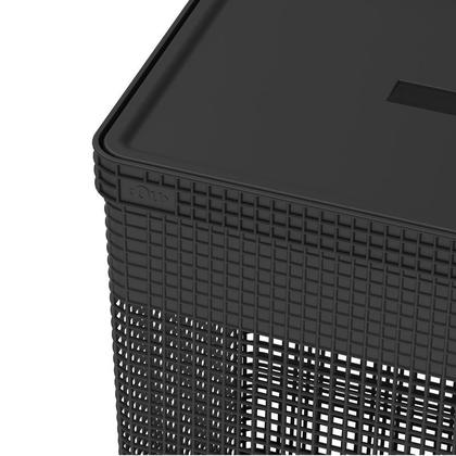 Imagem de Cesto de Roupa com Tampa Roupeiro Brinquedos Grid 49 Litros CG450