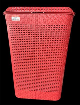 Imagem de Cesto de Roupa Retangular 72 Litros Rattan