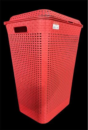 Imagem de Cesto de Roupa Retangular 72 Litros Rattan