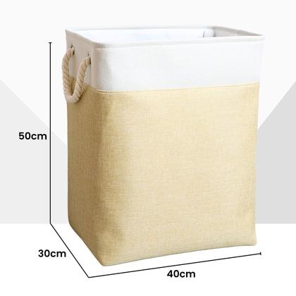 Imagem de Cesto de Roupa Suja 50 Litros Organizador Banheiro Lavanderia com alças multiuso KONTUZ HOME