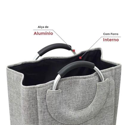 Imagem de Cesto De Roupa Suja Para Lavandaria Em Laundry Eva Organizador Versátil