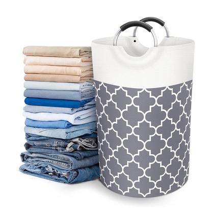 Imagem de Cesto de Roupa Suja Tecido com Alça Dobrável Organizador