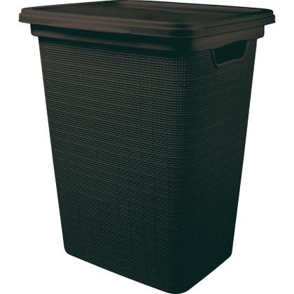 Imagem de Cesto de Roupas Juta Preto 45 Litros Com Tampa 43x35x52CM 3285 Jaguar