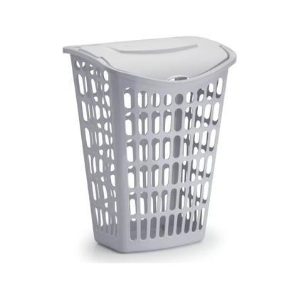 Imagem de Cesto De Roupas Sujas Multiuso Telado Com Tampa 40 Litros Sortido