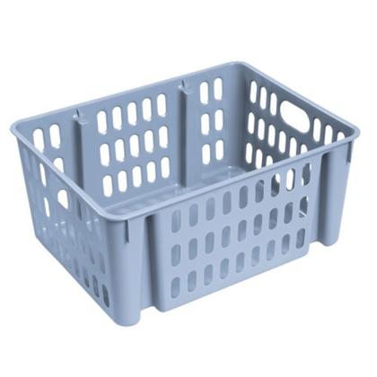 Imagem de Cesto Decorativo Empilhavel Organizador Cozinha Casa Kit C/3