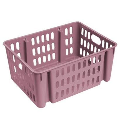 Imagem de Cesto Decorativo Empilhavel Organizador Cozinha Casa Kit C/3