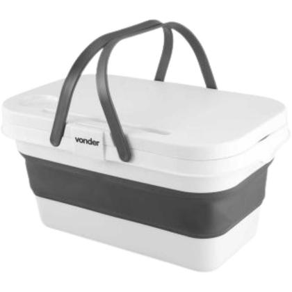 Imagem de Cesto dobrável Camping com alças 16 litros VONDER