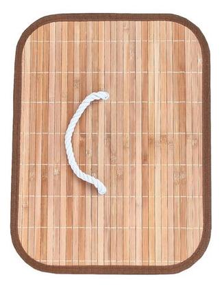 Imagem de Cesto em Bambu Premium Retangular 60cm Forrado Multiuso