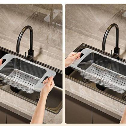 Imagem de Cesto Escorredor Retrátil Multiuso  Ideal para Massas, Frutas e Legumes, Dobrável e Prático para Cozinhas Compactas, Cores Sortidas