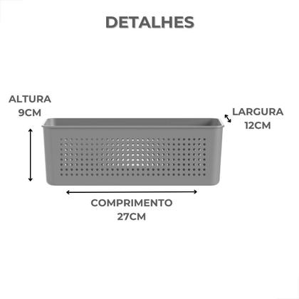 Cesto Flow Organizador Multiuso Para Lavanderia 27 X 12 - OU Imagem de Cesto Flow Organizador Multiuso Para Lavanderia 27 X 12