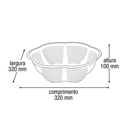 Imagem de Cesto Fruteira De Centro de Mesa Cor Verde Plastico Arqplast