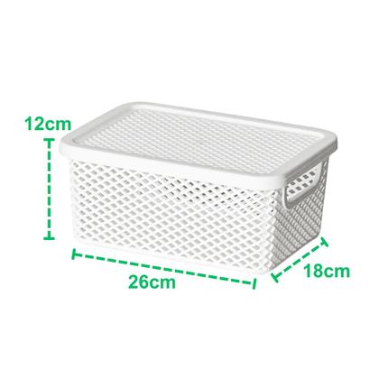 Imagem de Cesto Linea Organizador Com tampa e Alça 26 cm