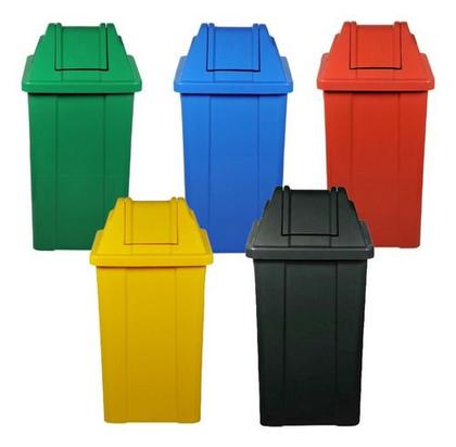 Imagem de Cesto Lixeira Com Tampa Vai-vem 100l Jsn