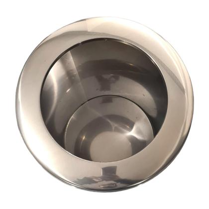 Imagem de Cesto Lixeira Em Aço Inox Com Aro Cozinha Banheiro 3 Litros