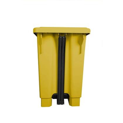 Imagem de Cesto Lixeira Plástica Resistente Pedal Reforçado 50 Lts Lixão Cozinha Banheiro