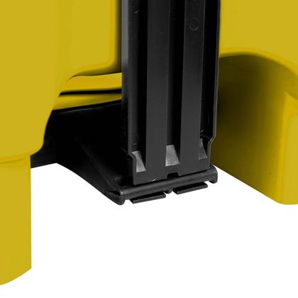 Imagem de Cesto Lixeira Plástica Resistente Pedal Reforçado 50 Lts Lixão Cozinha Banheiro