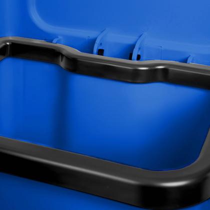 Imagem de Cesto Lixeira Plástica Resistente Pedal Reforçado 50 Lts Lixão Cozinha Banheiro