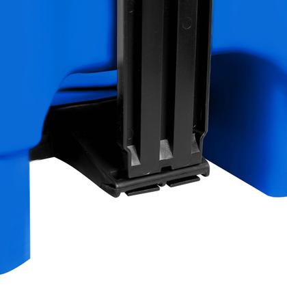 Imagem de Cesto Lixeira Plástica Resistente Pedal Reforçado 50 Lts Lixão Cozinha Banheiro