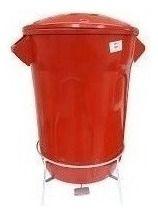 Imagem de Cesto Lixeira Plástico Pedal Com Armação Em Aço 100 Litros