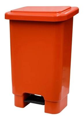 Imagem de Cesto Lixeira Retangular Plastica Pedal 15lts Cores E Branca