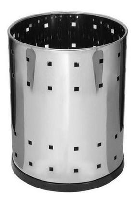 Imagem de Cesto - Lixeira Telado Para Escritório - Aço Inox 13 Litros