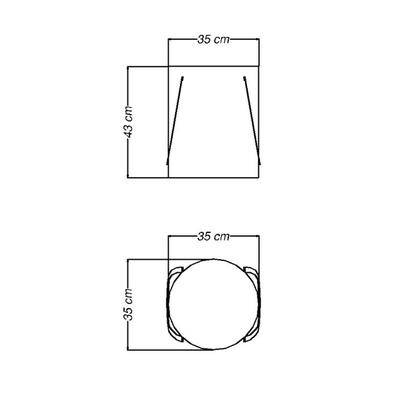 Imagem de Cesto Organizador de Lona com Fechamento à Corda - Tramontina 