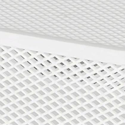 Imagem de Cesto Organizador Línea De 18cm Branco Plástico Telado com Tampa