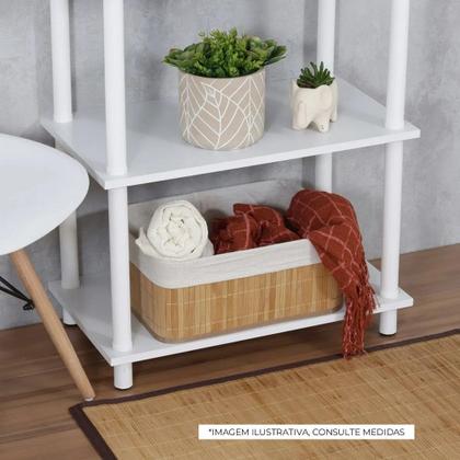 Imagem de Cesto Organizador Multiuso de Palha com Forro 29x19x10cm MEK