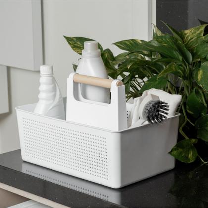 Cesto Organizador Multiuso Flow Branco 8L - Ou - Organizador Multiuso ...