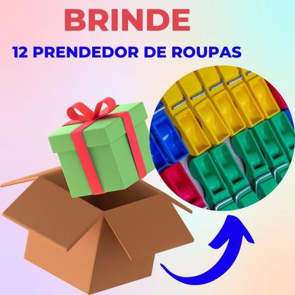 Imagem de Cesto Organizador Para Prendedores De Roupas Com Alça 3unid