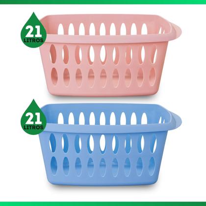 Imagem de Cesto Organizador para Roupas Telado 21L Baby Usual Utilid.