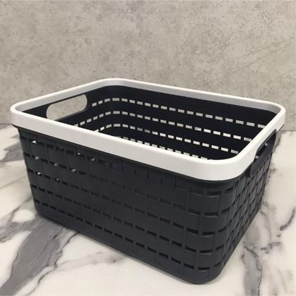 Imagem de Cesto Organizador Retangular Multiúso Vazado com Alça 30cm