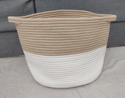 Imagem de Cesto Organizador Round Gist Cotton Com Alça 35Cm Mimo Style