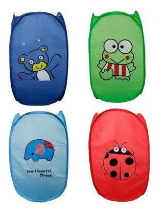 Imagem de Cesto Organizador Telado Dobrável Infantil Brinquedo Roupa