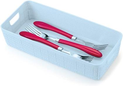 Imagem de Cesto Organizadore Multiuso Rattan Home  1.7 L preto