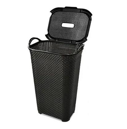 Imagem de Cesto Para Roupas Roupeiro Organizador Rattan Vime 50 Litros M