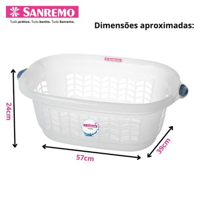 Imagem de Cesto Plastico 32 litros Hydrus Sanremo