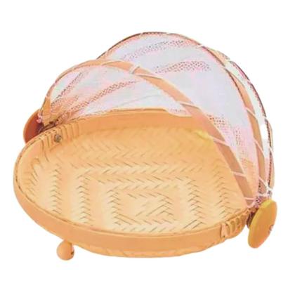 Imagem de Cesto Porta Pães e Bolo Cobertura Retrátil Redondo 30cm Mundiart