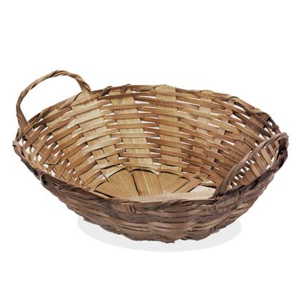 Imagem de Cesto Porta Pão Cesta Filó Bambu Cobre Alimento Cestinha Café da Manhã