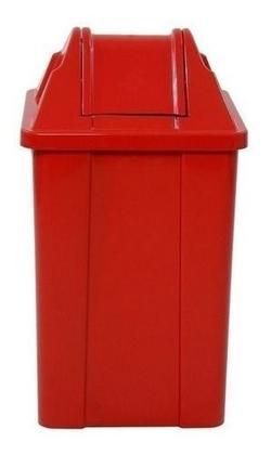 Imagem de Cesto Quadrado Com Tampa Vai E Vem 60 Litros