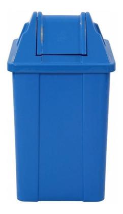 Imagem de Cesto Quadrado Com Tampa Vai-Vem 100 Litros