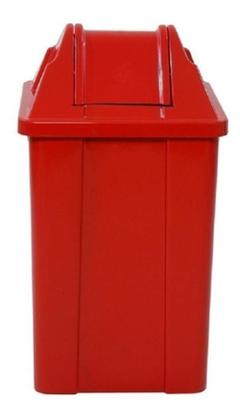 Imagem de Cesto Quadrado Com Tampa Vai-Vem 100 Litros